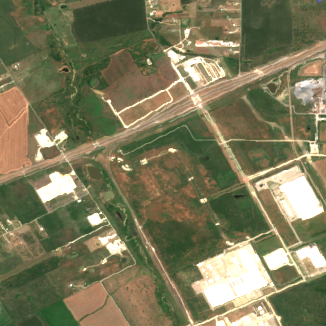 Google Midlothian Campus site on 2018-06-01, Sentinel-2 satellite true color