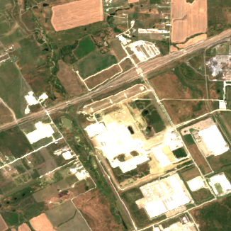 Google Midlothian Campus site on 2020-06-10, Sentinel-2 satellite true color