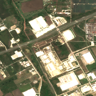 Google Midlothian Campus site on 2024-09-07, Sentinel-2 satellite true color
