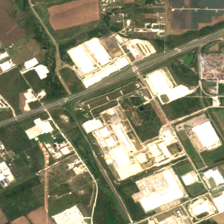 Google Midlothian Campus site on 2025-08-25, Sentinel-2 satellite true color