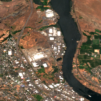 Google The Dalles Data Center Campus site on 2024-07-20, Sentinel-2 satellite true color