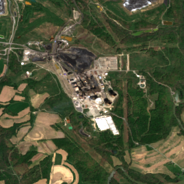 Homer City Energy Campus site on 2022-05-11, Sentinel-2 satellite true color