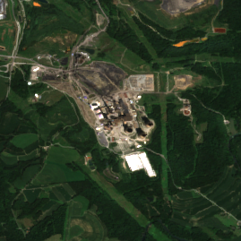 Homer City Energy Campus site on 2024-08-23, Sentinel-2 satellite true color