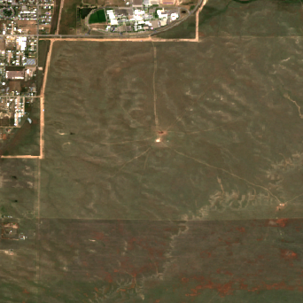 Microsoft Cheyenne Data Center Campus site on 2018-07-01, Sentinel-2 satellite true color
