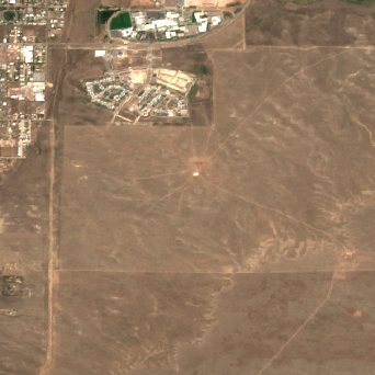 Microsoft Cheyenne Data Center Campus site on 2024-07-31, Sentinel-2 satellite true color