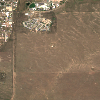Microsoft Cheyenne Data Center Campus site on 2025-08-20, Sentinel-2 satellite true color