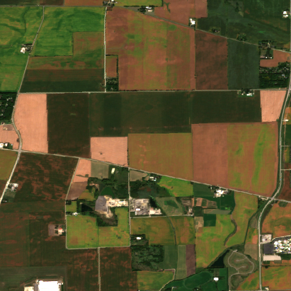 Project Cardinal Data Center Campus — Yorkville site on 2025-09-16, Sentinel-2 satellite true color