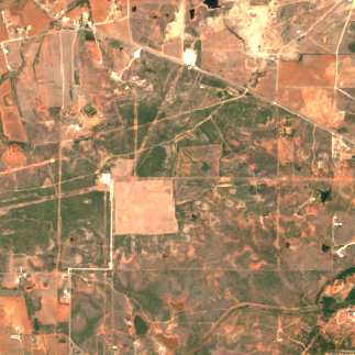 Stargate Abilene site on 2022-05-19, Sentinel-2 satellite true color