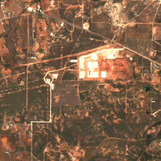 Stargate Abilene site on 2024-09-08, Sentinel-2 satellite true color