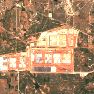 Stargate Abilene site on 2025-09-10, Sentinel-2 satellite true color