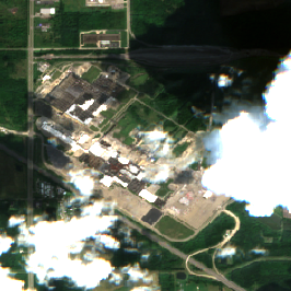 Stargate Lordstown site on 2018-09-04, Sentinel-2 satellite true color