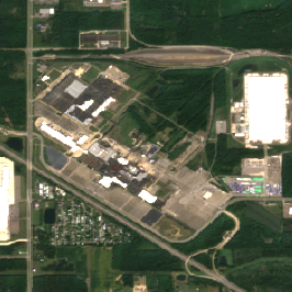 Stargate Lordstown site on 2024-09-12, Sentinel-2 satellite true color
