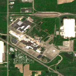 Stargate Lordstown site on 2025-05-10, Sentinel-2 satellite true color