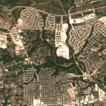 Vantage TX1 San Antonio Campus site on 2024-08-21, Sentinel-2 satellite true color