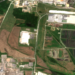 xAI Colossus site on 2022-06-14, Sentinel-2 satellite true color